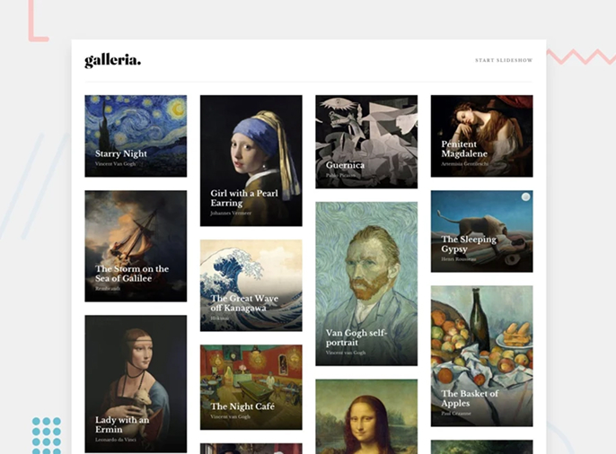 art gallery showcase